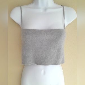 THEORY Knit Sweater Crop Tank Top Size Medium